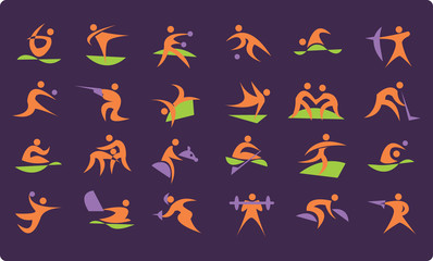 symbols of summer Olympic sports