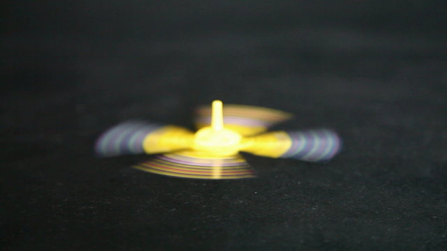 plastic peg top isolated on black