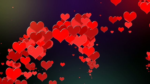 Explosion de coeurs