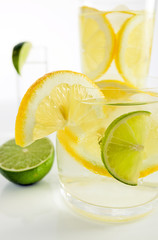 drinks with lemon and lime