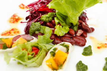 summer salad with calamari