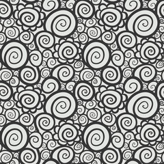 Seamless abstract curly wave pattern