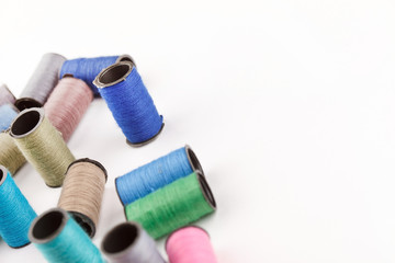 bobbins of lurex thread