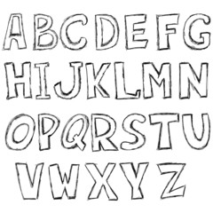 Sketchy big alphabet