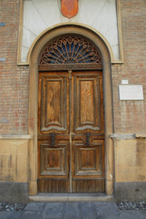 Italy Comacchio village very old door