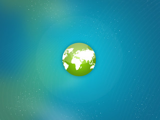 Green Earth, Sea/Space background