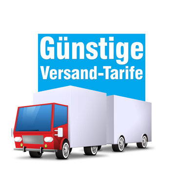 g&uuml;nstige versandtarife truck lkw lieferung