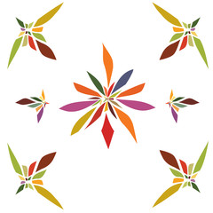 Trefoil flowers colorful is tender violet