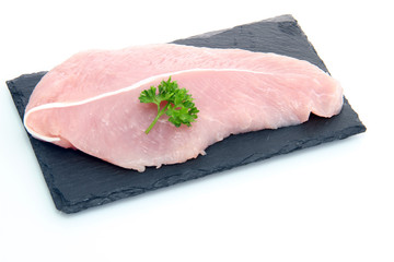 Escalope de dinde sur ardoise