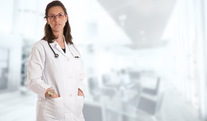Female doctor in a business environment