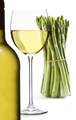 Wein und Spargel