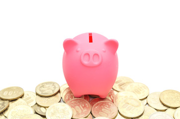 豚の貯金箱500円