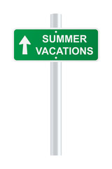 Summer vacations sign. Vector illustration