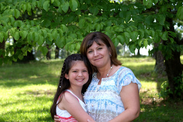 Naklejka premium Mother and Daughter