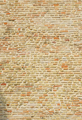 Italy Ravenna, medieval  brick wall