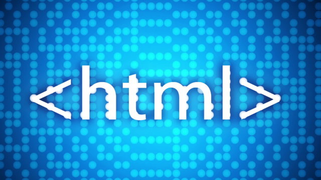 html code, programming concept