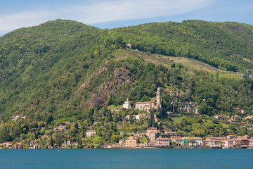 Fototapeta na wymiar Morcote, Jezioro Lugano, Szwajcaria, Europa