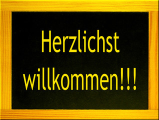 herzlichst willkommen