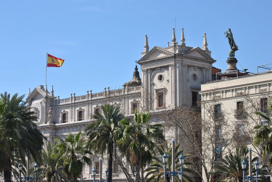 Military Government building in Barcelona, Spain