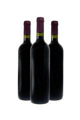 red wine bottles