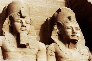 Papier Peint photo autocollant Egypte Le grand temple d& 39 Abou Simbel