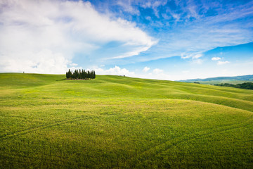 Scenic natural landscape in Tuscany, Italy