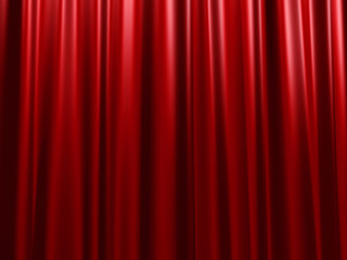 Red curtain
