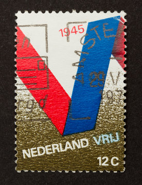 HOLLAND - CIRCA 1970: Stamp printed in the Netherlands