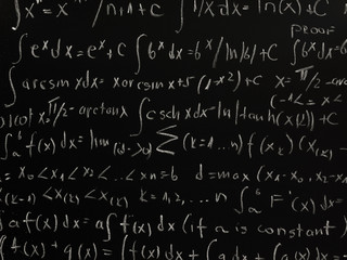mat formula on the chalkboard