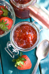 Frische Erdbeermarmelade