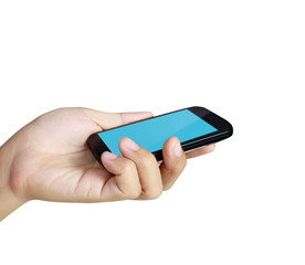 mobile phone, in hand