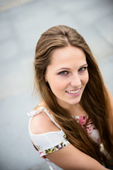 Young woman outdoor portrait