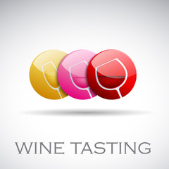 Fototapeta premium Logo Wine Tasting # Vector