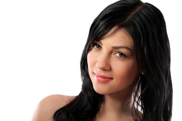 Naklejka premium woman on isolated background