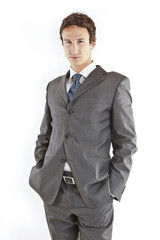 handsome young businessman