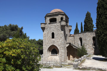 Fototapeta na wymiar Kloster Filerimos auf der Insel Rhodos