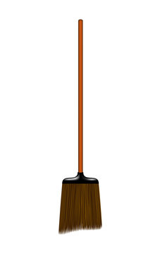 Wooden broom