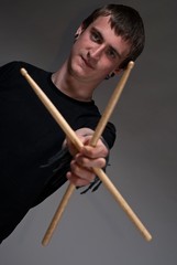 A drummer