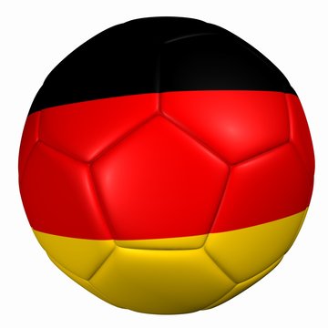 3d balón bandera Alemania