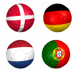 3d balones banderas grupo b euro copa 2012