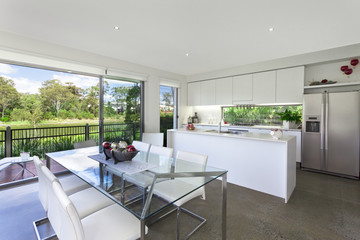 Modern kithchen and dining room