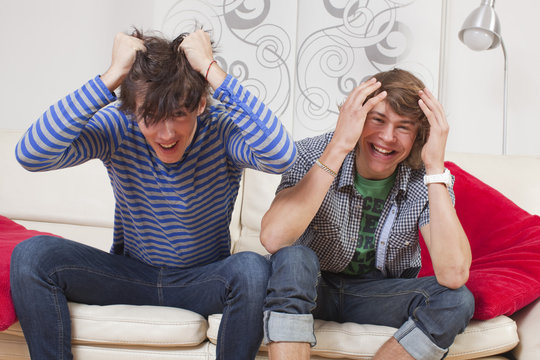 Laughing Teenagers Freaking Out