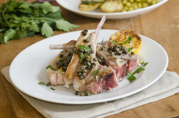 Grilled lamb chops