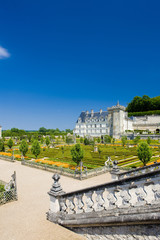 Fototapeta premium Villandry Castle with garden, Indre-et-Loire, Centre, France