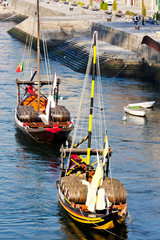 Obraz premium typical boats (rabelos), Porto, Portugal