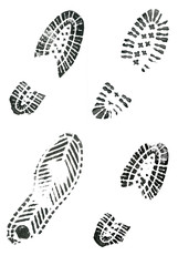 Shoe prints
