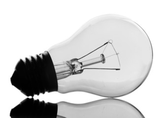 Light bulb isolated on white