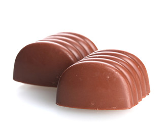 Сhocolate candy isolated on white