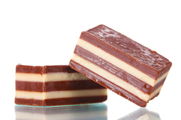 Сhocolate candy isolated on white