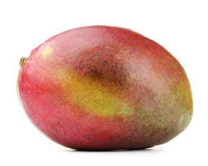 ripe sweet mango isolated on white